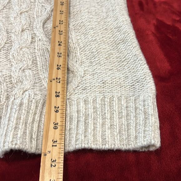 River Island Off-White Cable Knit Turtleneck Sweater - Picture 10 of 10